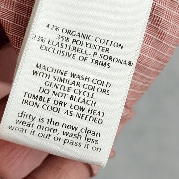 Toad&Co Mens XXL Organic Cotton Blend Short Sleeve Button-Up Shirt  GT - Picture 5 of 7